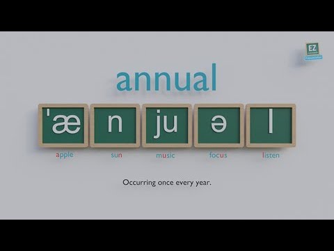 How to pronounce annual ?