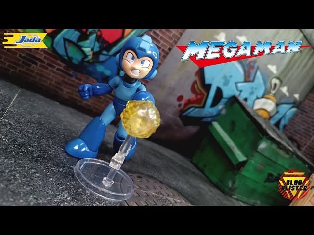 Vídeo relacionado con Jada Toys - Figura de Mega Man (11,5 cm) - Figura móvil de colección y acción de la Serie de Videojuegos Megaman, con Cabeza, Manos y Accesorios alternativos, para Fans y coleccionistas de