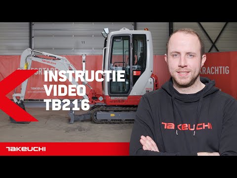 Instructievideo Takeuchi TB216 Minigraver