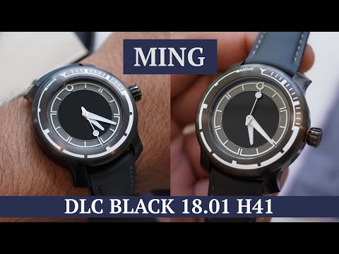 MING 18.01 H41 DLC - A stealthy dive watch with the brand's unique design language