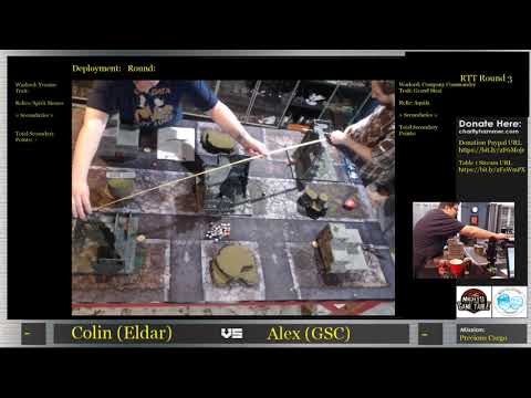 Charity Hammer Stream 2 Game 10 - Colin Sherman (Ynarri/Eldar/Druhkari) vs Alex M. (Nids/GSC/Guard)