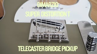 Video thumbnail for Dimarzio DP318 Super Distortion T  for Telecaster Bridge Pickup Demo (no talking) by Maximilian Moy