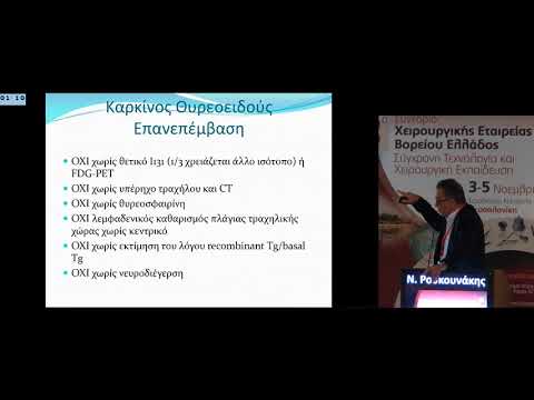 Ρουκουνάκης Ν - Είναι πάντα απαραίτητη η χειρουργική παρέμβαση στην υποτροπή του καρκίνου;