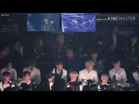 Wanna One and Generations From Exile Tribe React to BTS I'm Fine MGA 2018