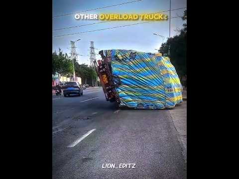 other🥱overload truck vs last one🥶