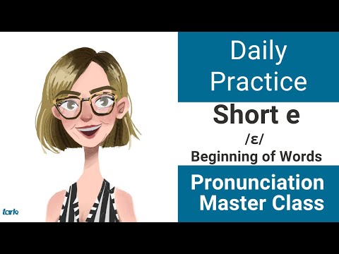 Short e /ɛ/ BEGINNING of Words Daily Pronunciation Practice - American English Vowel Master Class