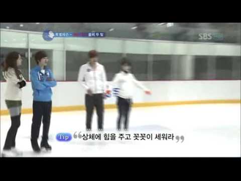 [110626] Practices - IU & Seo Jisuk (아이유 & 서지석) @ SBS Yu-Na Kim's Kiss & Cry