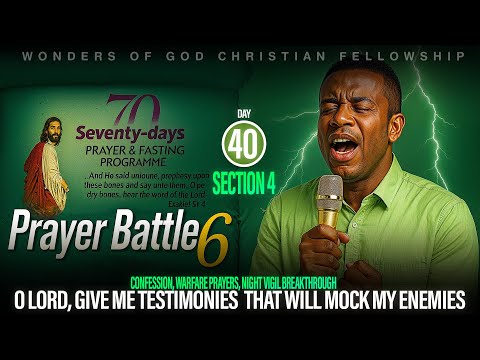 Day 40: MFM 70 Days Fasting and Prayer 2025  | Warfare Prayers | Confession Midnight Vigil Prayer