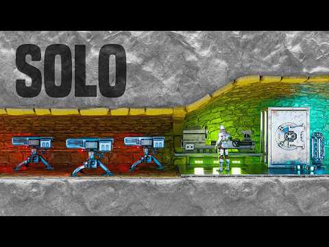 SOLO in a broken Fjordur Cave on a 1000 pop wipe  - ARK