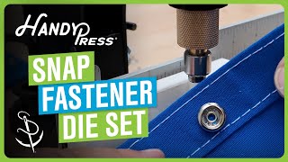 Using HandyPress® Snap Fastener Die Set to Install Snaps
