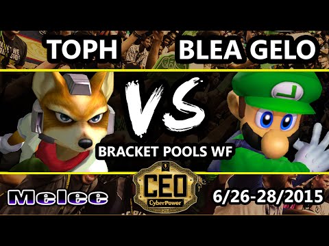 CEO 2015 - MIOM | Toph (Fox) Vs. TGL VS | Blea Gelo (Luigi) SSBM Bracket Pools WF - Smash Melee