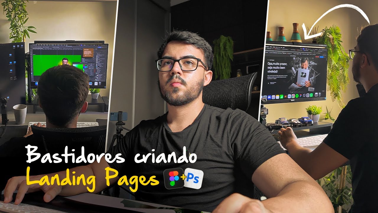 Minha rotina criando LANDING PAGES como designer I VLOG