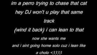 lean like a cholo lyrics