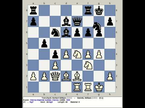 Trenchard, Herbert William vs Steinitz, William | Vienna Imperial Jubilee Chess 1898, Austria