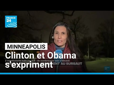 Minneapolis : Clinton et Obama appellent au sursaut • FRANCE 24