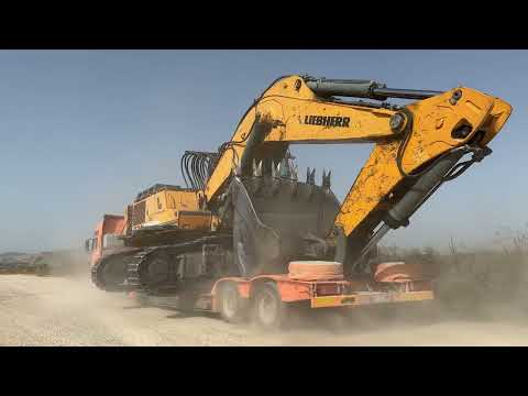Transporting On Site The Liebherr 974 & Liebherr 954 Excavators - Sotiriadis/Labrianidis Mining -4K