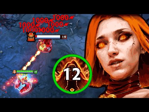 Max Stack Machine Gun  🔥🔥🔥 30Kills Crazy hit like a truck 🔥 Lina Dota 2