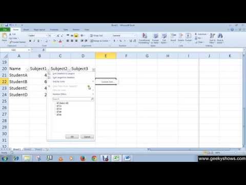 Microsoft Office Excel 2010 Introduction Microsoft Excel 2010