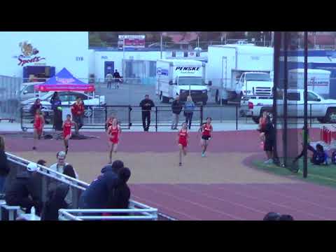 JVG 200m Heat 2 vs Servite & Rosary 3-7-18 - Los Alamitos Girls