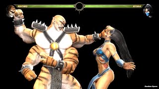 Mortal Kombat 9 All X-rays on Kitana (HD)