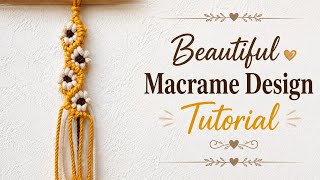 Beautiful Macrame Design Tutorial | Macrame Design Tutorial | DIY Macrame Design | Macrame Design 
