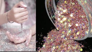 how to make glitter at home - DIY glitter sand / homemade glitter/coloured Sand Substitute / Glitter