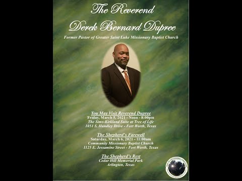 Homegoing Celebration for Rev. Derek Dupree