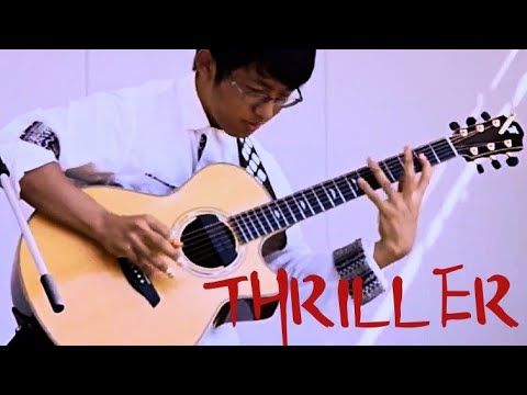 Thriller - Michael Jackson (Ending) One Man Band Guitar - Fingerstyle - Kent Nishimura