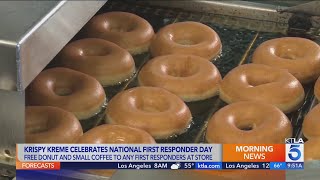 First responders can get a free coffee, doughnut at Krispy Kreme for limited-time