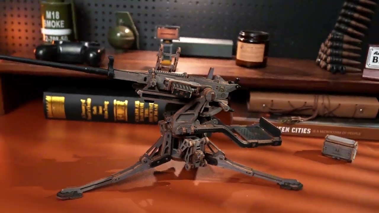 RoboTime 3D dřevěná mechanická skládačka Protiletadlové dělo