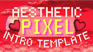 grunge red aesthetic pixel intro template | no text 2021 🌹🍎