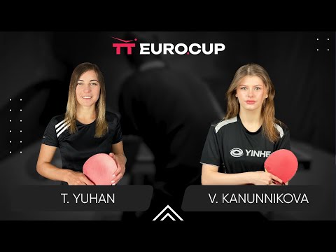 09:55 Tetiana Yuhan - Vasylysa Kanunnikova 30.12.2023 TT Euro.Cup  Women Ukraine Master. TABLE 3