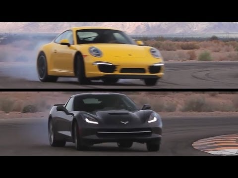Thumbnail for Corvette C7 v Porsche 991 Carrera S. On Track. - /CHRIS HARRIS ON CARS by Porsche 991