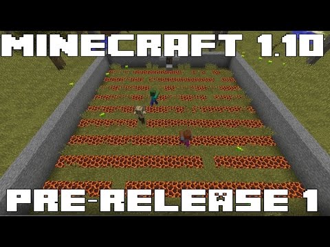 Minecraft 1.10 Pre-Release is out! Lots of Bug Fixes & New teleport command