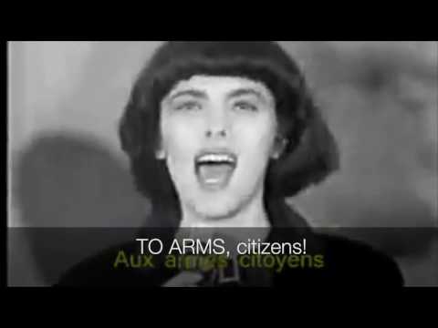 La Marseillaise, sung by Mireille Mathieu. American English subtitles.