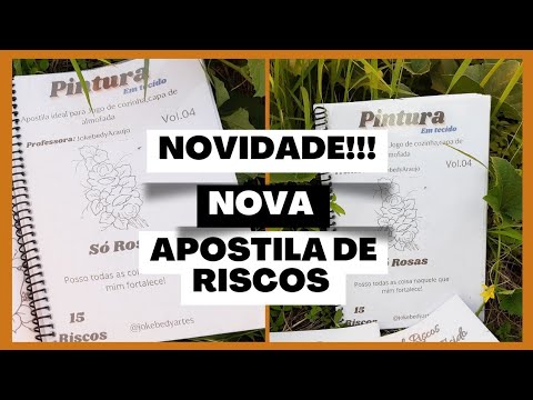 Novidade!!! Apostila de riscos para pintura em tecido