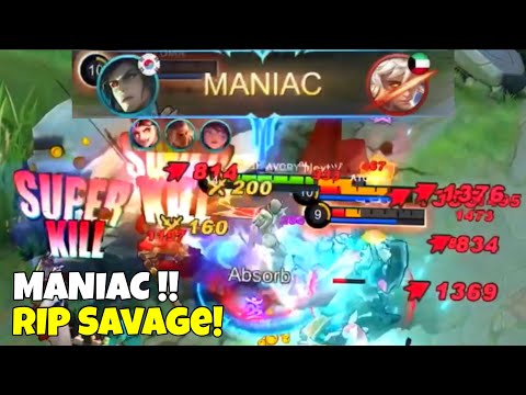 MANIAC!! RIP SAVAGE! Hyper Leomord - Avory | MLBB