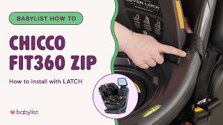 Chicco Fit360 LATCH Installation (Step-by-Step Rotating Car Seat Guide)