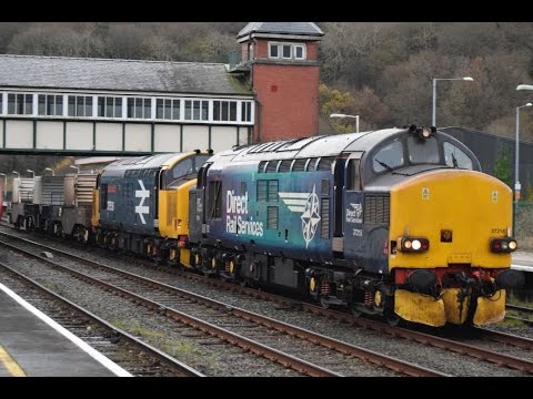 #784: [Flask] DRS Class 37218 & BR Blue Class 37424 (37558) pass Bangor and LLJ (08/12/16)