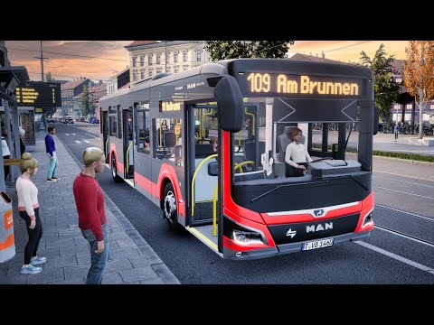 City Transport Simulator - Bus DLC: MAN New Lion's City ! 4K Ultra HD |  GAMEPLAY !
