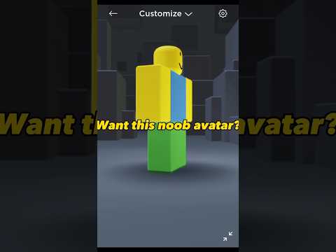 How to make a noob avatar in roblox #roblox #avatar #noob