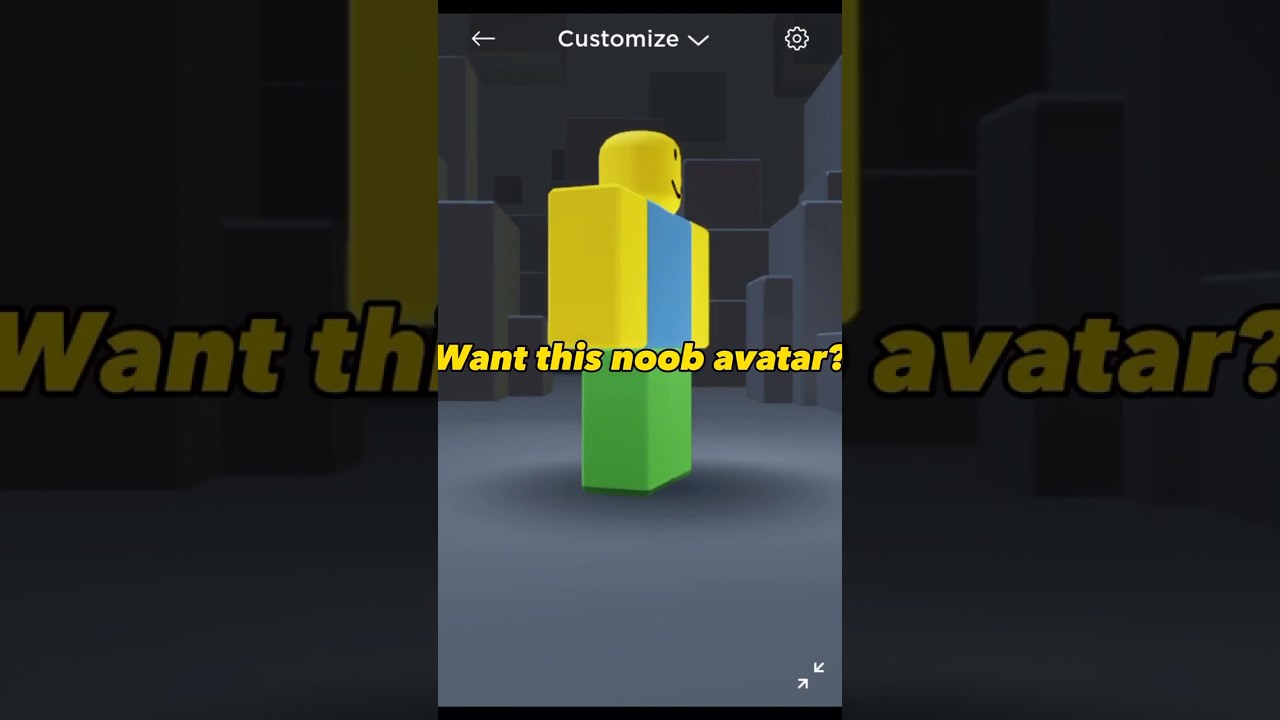 How to make a noob avatar in roblox #roblox #avatar #noob