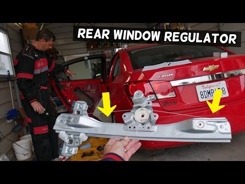 CHEVROLET CRUZE REAR WINDOW REGULATOR REMOVAL REPLACEMENT. REAR LEFT OR RIGHT WINDOW NOT WORKING