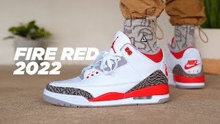 Air Jordan 3 FIRE RED 2022 REVIEW & On Feet