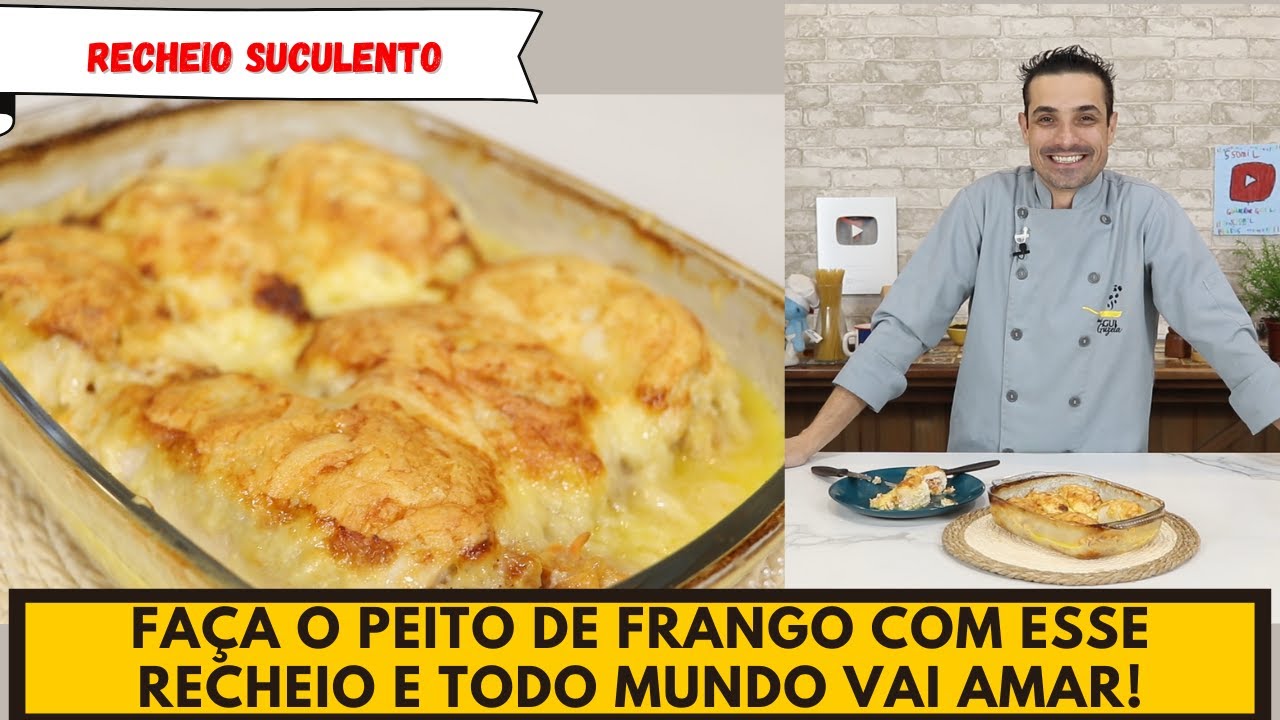 Uma receita deliciosa com PEITO DE FRANGO RECHEADO