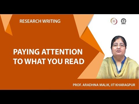 Paying attention to what you read