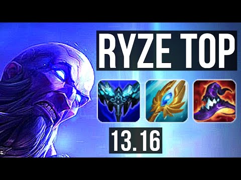 RYZE vs LUCIAN (TOP) | 16/2/7, Legendary, 1.4M mastery | NA Master | 13.16