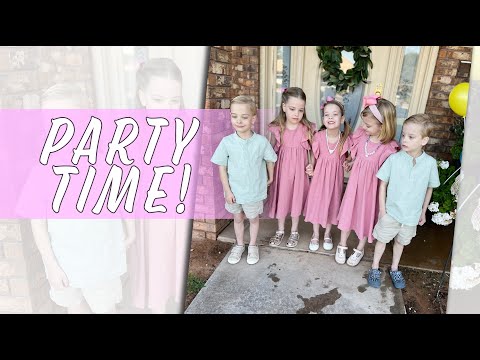 The Quints Turn 6 Years Old! - Big Birthday Party Celebration