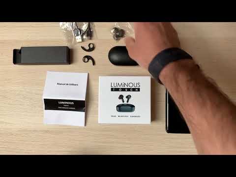 Casti Bluetooth Wireless Luminous Touch, Fara fir, Handsfree, Waterproof   UNBOXING