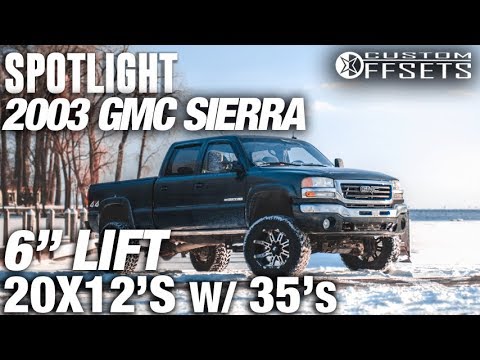 Spotlight - 2003 GMC Sierra 2500HD, 6" Lift, 20X12 -44's, and 35's